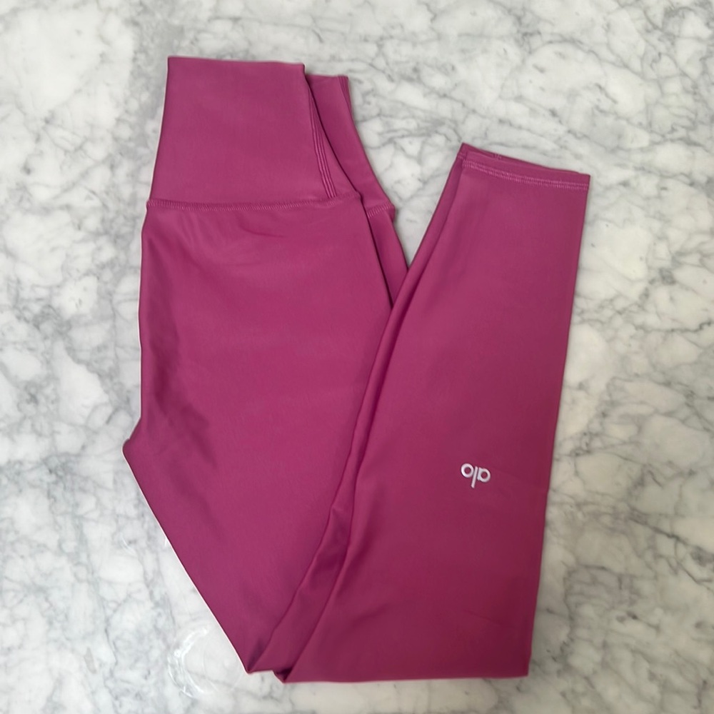 ALO Airbrush 7/8 Leggings in Raspberry XXS